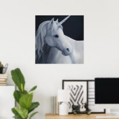 Einhorn im Mondlicht-Poster Poster (Heimbüro)