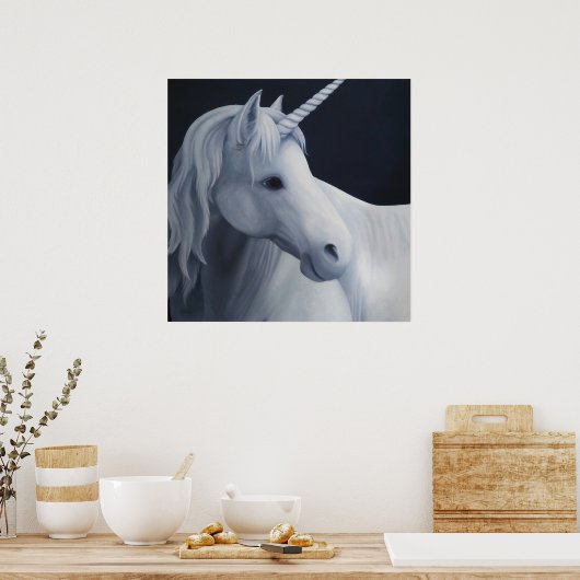 Einhorn im Mondlicht-Poster Poster (Küche)