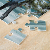 Einhorn im Mondschein-Puzzlespiel Puzzle (Seite)