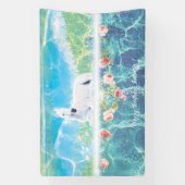 Einhorn im Paradies Personalisiert Banner (Vertikal)