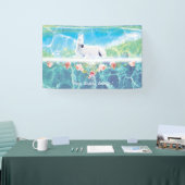 Einhorn im Paradies Personalisiert Banner (Messe)