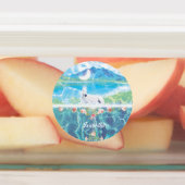 Einhorn im Paradies Personalisiert Etiketten (Befestigt)