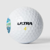 Einhorn im Paradies Personalisiert Golfball (Logo)