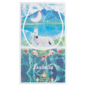 Einhorn im Paradies Personalisiert Kleine Geschenktüte (Rückseite)