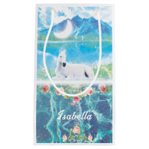 Einhorn im Paradies Personalisiert Kleine Geschenktüte