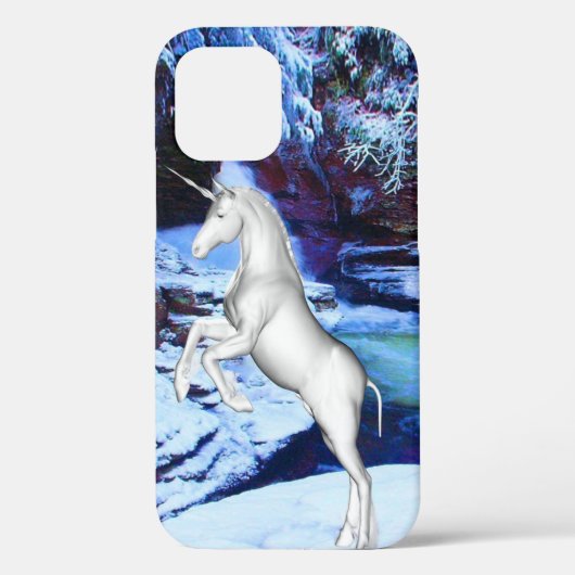 Einhorn im Schnee Case-Mate iPhone Hülle (Rückseite)