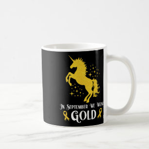 Einhorn im September tragen wir Goldkrebs im Kinde Kaffeetasse