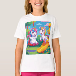 Einhorn im Spielplatz T-Shirt