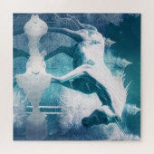 Einhorn im Winterpuzzle Puzzle (Horizontal)