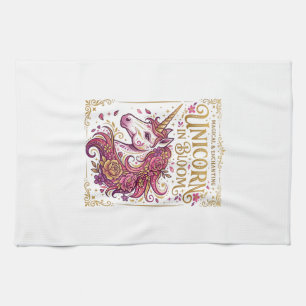 Einhorn in blühendem stilvollen Zazzle-Design_1 Geschirrtuch