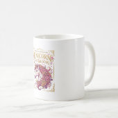 Einhorn in blühendem stilvollen Zazzle-Design_1 Kaffeetasse (VorderseiteRechts)