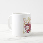 Einhorn in blühendem stilvollen Zazzle-Design_1 Kaffeetasse (Vorderseite Links)