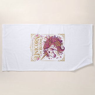 Einhorn in Blüte Stylishes Zazzle Design_1 Strandtuch