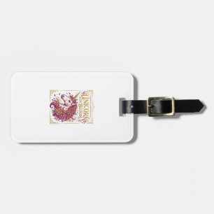 Einhorn in Blüten Stylishes Zazzle Design_1 Gepäckanhänger