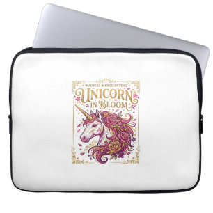 Einhorn in Blüten Stylishes Zazzle Design_1 Laptopschutzhülle