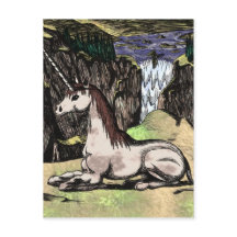 "Einhorn in den Bergen" eingefärbt