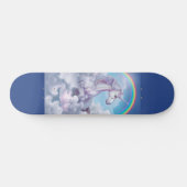 Einhorn in den Wolken Skateboard (Horizontal)