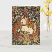Einhorn in der Gefangenschaft Karte (Gelbe Blume)