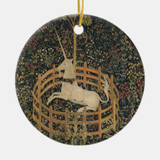 Einhorn in der Gefangenschaft Keramik Ornament
