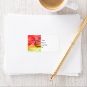 Einhorn in der gestrichenen Wüste Adressaufkleber (Insitu)