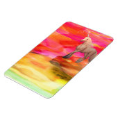 Einhorn in der gestrichenen Wüste Magnet (Linke Seite)