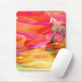 Einhorn in der gestrichenen Wüste Mousepad (Mit Mouse)