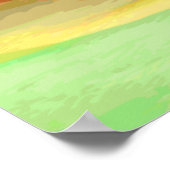 Einhorn in der gestrichenen Wüste Poster (Ecke)