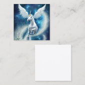 Einhorn in der Luft Telefonnummerkarte (Vorne/Hinten)