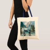 Einhorn in der Mondschein-kleinen Tasche (Vorderseite (Produkt))
