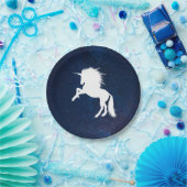 Einhorn in der Weltraumgalaxie Milchstraßen Pappteller (Party)