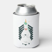 Einhorn in der Yoga-Pose Dosenkühler (Kanne Vorderseite)