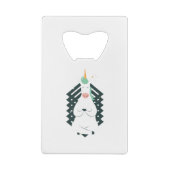 Einhorn in der Yoga-Pose Geldbeutel Flaschenöffner (Rückseite)