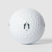 Einhorn in der Yoga-Pose Golfball (Vorderseite)