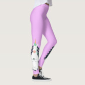 Einhorn in der Yoga-Pose Leggings (Rechts)