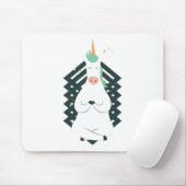Einhorn in der Yoga-Pose Mousepad (Mit Mouse)