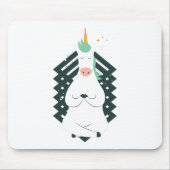 Einhorn in der Yoga-Pose Mousepad (Vorne)