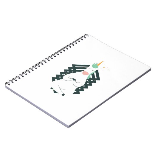 Einhorn in der Yoga-Pose Notizblock (Linke Seite)