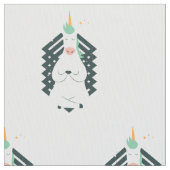 Einhorn in der Yoga-Pose Stoff (Nahaufnahme)