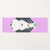 Einhorn in der Yoga-Pose Yogamatte (Vorderseite (Horizontal))