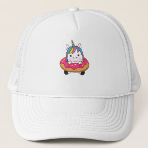 Einhorn in Donut Unicorns sind Süße Tier Girls Truckerkappe