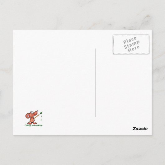 Einhorn in einem Feld der Pferde Spaß Zitat Spaß l Postkarte (Rückseite)