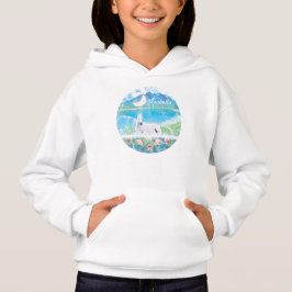 Einhorn in einer paradiesischen Traumwelt maßgesch Hoodie