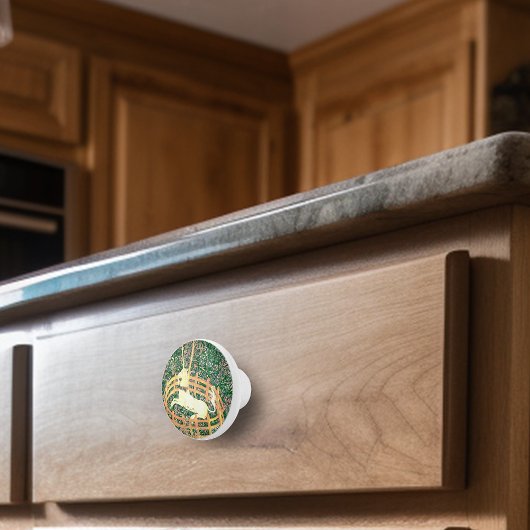 Einhorn in Gefangenschaft Keramikknauf