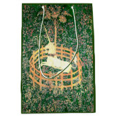 Einhorn in Gefangenschaft Mittlere Geschenktüte (Vorderseite)