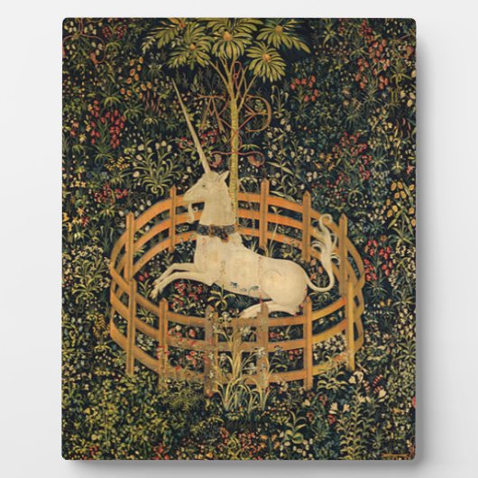 Einhorn in Gefangenschaft Original Fotoplatte (Vorderseite)