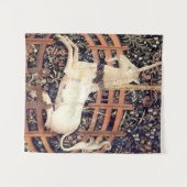 Einhorn in Gefangenschaft Wandteppich (Vorderseite (Horizontal))