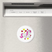 Einhorn in Liebe Magnet (In Situ (Geschirrspüler))