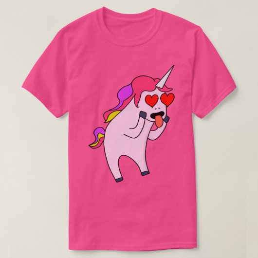 Einhorn in Liebe T-Shirt (Design vorne)