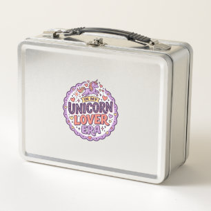 Einhorn in meiner Einhorn-Liebhaber-Ära Whimsical Metall Brotdose