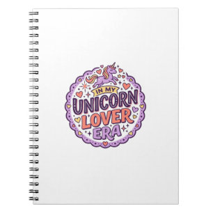 Einhorn in meiner Einhorn-Liebhaber-Ära Whimsical Notizblock